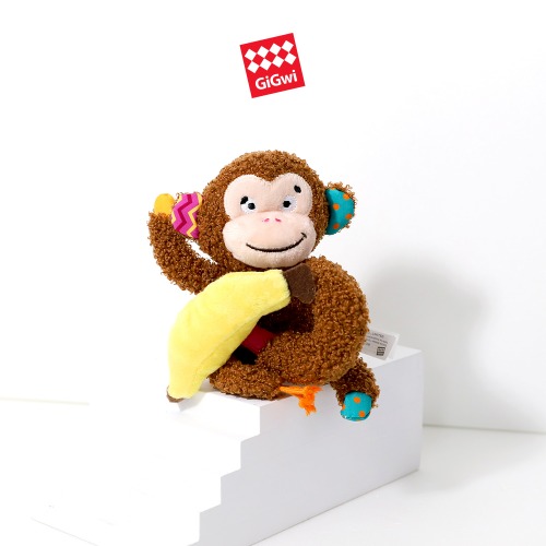 [6796]기그위 강아지 장난감 플러쉬프렌즈 바나나 원숭이